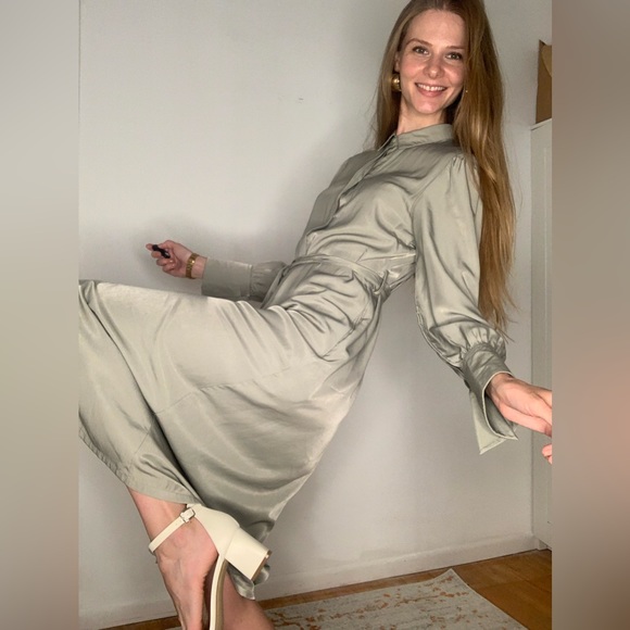 Olive maxi dress S Siizu New York - Picture 6 of 9